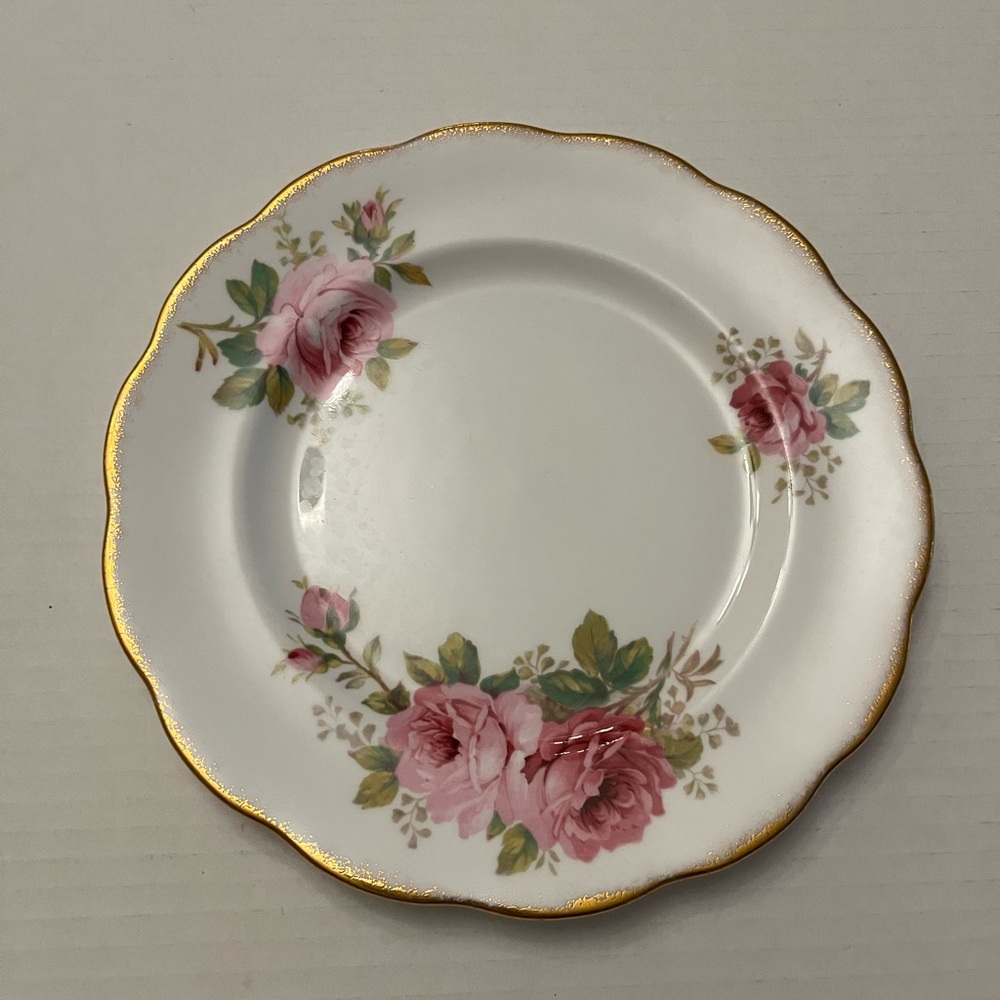 Royal Albert  American beauty Salad Plate vintage China salad replacement plate
